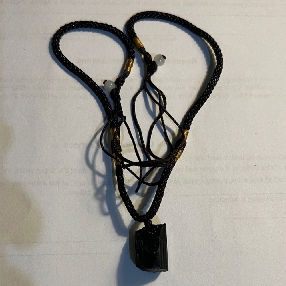 Elegant Black Pendant Necklace